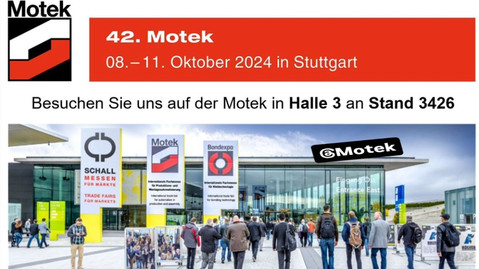 Bild einer Halle bei der Motek Messe